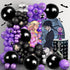 KatchOn Large Black Mylar Balloons, 22 Inch, Pack of 6 for Birthday, Anniversary, Halloween Decorations
