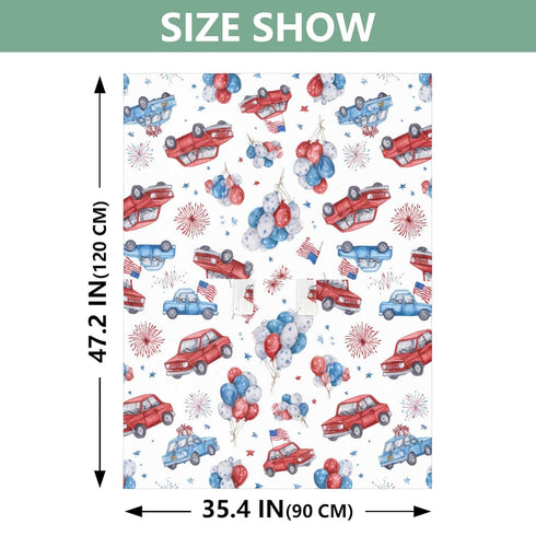 Mazeann 4th July Fireworks Cars Car Seat Cover Baby Breathable Soft Infant Carseat Covers Canopies Babies Carrier