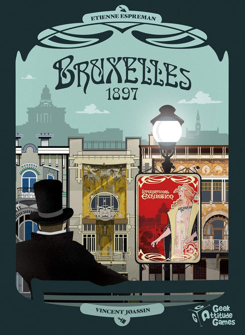 Geek Attitude Games 1897, 1893, 2 4 45-60 10 Geek Attitude: Burxelles Board Game, Sequel to Bruxelles to Players