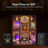 VORATHIS 3D Book Nook Kit - Fantasy Tarot Wooden Puzzle for Adults, Teens & Beginners, DIY Miniature Bookshelf Insert