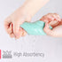 10"x10", 12 Pack, Slick Baby Washcloths - Soft, Colorful Wash Clothes for Newborns & Infants