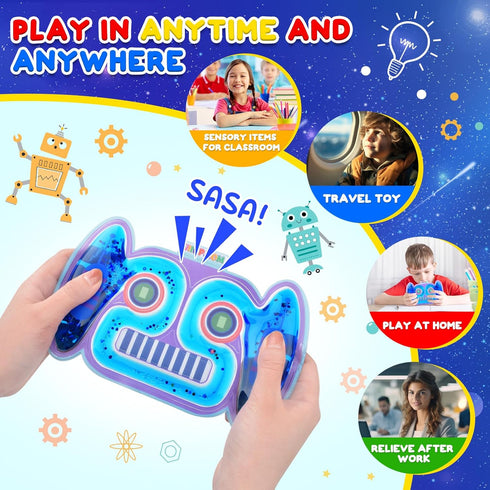 2PC UIIOPJIOM Autism Sensory Toys Easter Basket Stuffers for Boys, ADHD Autistic Airplane Travel Toys, Cool Squishy