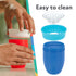 Nuby Wonder Cup 360 Smart Edge Silicone Rim - 3-Pack 7 oz - Green/Red/Blue