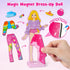 3 4 5 6 7 8 Mocoosy Wooden Magnetic Dress Up Dolls for Girls Pretend Play, Magnet Dolls with Storage Case, Travel Game