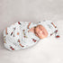 Sweet Jojo Designs Vintage Airplane Boy Baby Cocoon Swaddle and Beanie Newborn