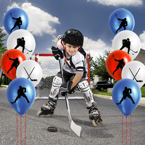60PCS Latex Balloons Hockey Party Decorations - Birthday Party Supplies Favors for Hockey/Sport Game