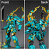 CSNRHG Set 8+ 704 Green Dargon Samurai mech Robot with Long Spear Model Building Blocks Toy Mythical Birthday for Age