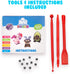 60 Set Air Dough - Bags of Colored, Air Dry, Ultra Light, Non-Toxic Modeling Clay in a Bucket Including Accessories