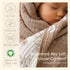 6-Layer 43" 43",Leaf Muslin Baby Blanket Made with Organic Cotton - Nature Inspired Pattern,Swaddle & Crib Quilt, x