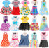Miunana 19 Pcs Doll Clothes and Accessories - Dresses, Outfits, Swimsuits, and Shoes