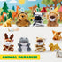 24 (24 3" JOYIN Pcs Mini Safari Animal Plush Toys Units Each), Animals Keychain Decoration for Kids, Small Stuffed
