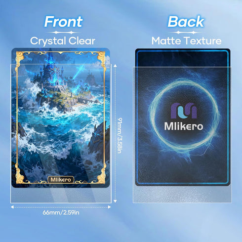 1000 Counts Card Sleeves, Matte Clear Card Sleeves Deck Card Protectors, Trading Card Sleeve Fit for MTG, Baseball
