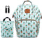 MCWTH Cactus Green Diaper Bag Backpack Set for Baby Girls Mom, Large Bags