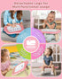 1-2 1 2 3 KOKODI Magnetic Drawing Board, Toddler Girl Toys for Year Old, Large Doodle Board Pad Learning