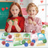 24 Valentines Day Cards for Kids School Classroom, Stretch Squeeze Balls Fidget Toys with Valentines' Cards, Valentines