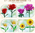 Set, 18 1065 8-12+ PLAXSOON Flower Bouquet Building Flowers Gift for Mothday Day Botanical Collection Building Block