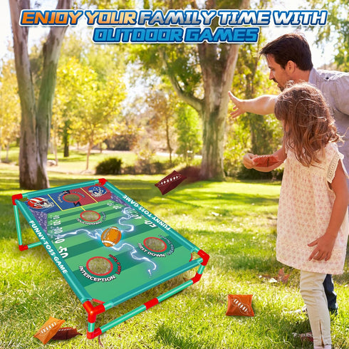 Bean Bag Toss Game for Kids, Outdoor Toys for 3-8 Years Old, Ideal Birthday Family Party Game Activities