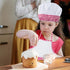 Super Z Outlet 12pc Kids Cooking and Baking Apron Set with Pocket and Chef Hat, Red Costume for Role Play