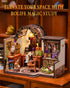 Rolife DIY Miniature House Kit, Mini Wooden Dollhouse Kit for Adults to Build, Tiny House Mayberry Street Miniatures