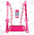 Sunny Days Entertainment Pink Princess Bubble Wand Kit, Outdoor Toy for Kids with Bubble Solution