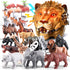 41Pcs Safari Animals Figures Toys, Realistic Jumbo Wild Animals Figurines, Educational Toys for Kids and Toddlers