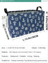 FANKANG Foldable Canvas Laundry Basket, Nursery Hamper with Waterproof PE Coating, Rec-Sailboat