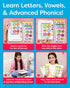 5-11 720 Phonics Machine Learning Pad - Electronic Reading Game for Kids Age - Learn to Read with Phonic and Letter