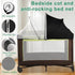 WANRU Pack 2-Way N Play Tent Cover & Bassinet Canopy - Half-Blackout Breathable Mosquito Net with Zipper for Bassinet