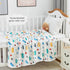 Cozy 6-Layer 43x43 Inch Luxury Muslin Baby Blanket, Swaddle, Cotton Receiving Blanket for Newborn Infant, Lightweight