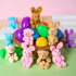 18 JOYIN Pcs Prefilled Easter Eggs with Plush Animals, Eggs with Plush Bunnies & Bears, Basket Stuffers for Girls