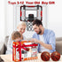 Basketball Hoop Indoor for Kids 5-10+ Years, Mini Basketball Hoop with Electronic Scoreboard Over The Door