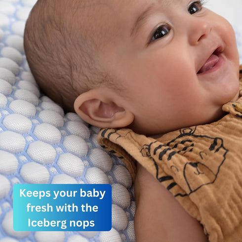 4D 5x29) Iceberg Stroller Liner - Iceberg Fabric, Quick-Dry, Universal Fit, Oeko-Tex Certified, Refreshing Comfort