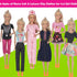 71Pcs Doll Clothes and Accessories for 12 Inch Boy and Girl Dolls, Pet Care Set with 25 Wear Clothes