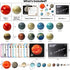 Planets Stress Ball Flashcard & Wall Decal Stickers, Solar System Toys for Kids, Planet Toys for Kid Party Favors