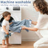 2 Inch 30''x40''Blue Pro Goleem Fleece Baby Blanket with Satin Trim Soft Anti-Static Plush Blanket for Boys and Girls
