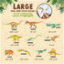 Glow in The Dark Dinosaur Wall Stickers - 10 Large Bright Decals for Bedroom Walls and Ceilings, Set 2