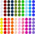Toulite 100 Pcs Square Dance Scarves Bulk, 24 x 24 Inches Dancing Scarves for Performance Props