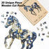300pcs 15'' 15.6'' Horse Wooden Puzzles for Adults, Horse Wooden Jigsaw Puzzles for Adults, Unique Shaped Jigsaw