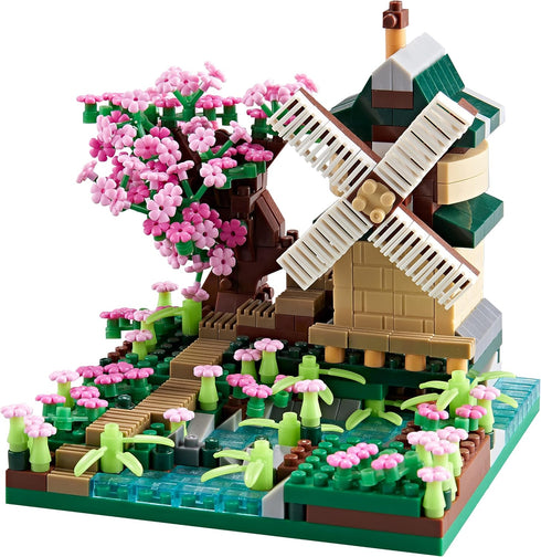 Four Seasons Flower House Botanical Collection, 4 Models Micro Mini Blocks Building Set for Kids and Adults