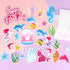 DPKOW 23pcs Iridescent Mermaid Birthday Cake Toppers, Ocean-Themed Cupcake Toppers for Kids Birthdays & Baby Showers