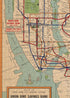 1954 Map of New York City Subway - 1000 Piece Jigsaw Puzzle for Adults, NY Underground