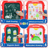 2-4 2 3 4 Kids Easel for Toddlers Age Art Magnetic White Board & Chalkboard Double Side Adjustable Stand Drawing