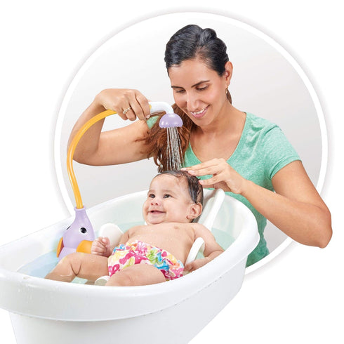 Yookidoo Purple Elephant Baby Bath Shower - Fun and Safe Bathing