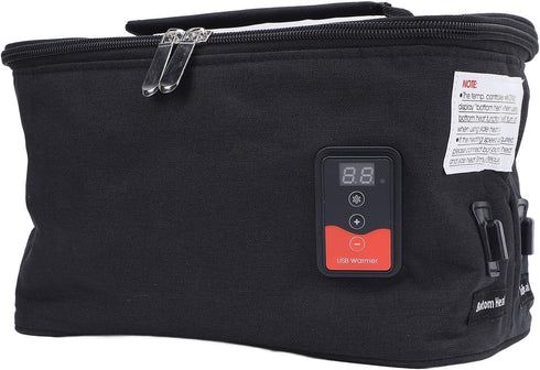 Kikumi USB Food Warmer Bag, Multifunctional Baby Bottle Warmer Bag for Car, Portable Adjustable Temperature Insulated