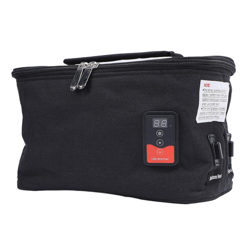 MOTOULAX USB Food Warmer Bag Multifunctional Car Baby Bottle Warmer Bag Adjustable Temperature Portable Insulation Bag