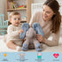 0 Dimple Kyle Elephant Stuffed Animal Toy - Animated Plush Blue Singing Elephant, Interactive Musical Peek-a-Boo