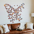 24pcs 3D Vivid Special Man-Made Butterfly Art Wall Stickers, Nursery, Bathroom, Office Décor