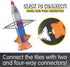 The Learning Journey International Techno Tiles - Space Rocket Building Set (100+ pcs)