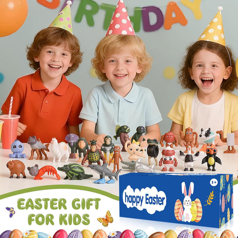 Mytothfy 24 Pack Easter Eggs Filled with Italian Brainrot Toys, Easter Basket Stuffers for Toddlers Kids Children