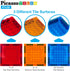 PicassoTiles Magnetic Brick Tiles STEM Building Block Set, Creative Magnetic Tiles Construction Toy Educational